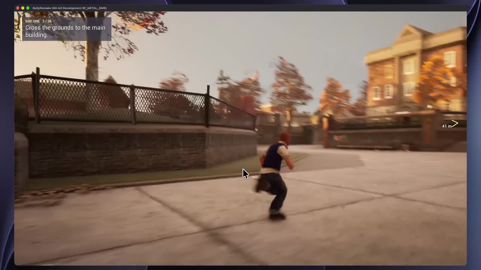 A fan-built recreation of Bully in Unreal Engine